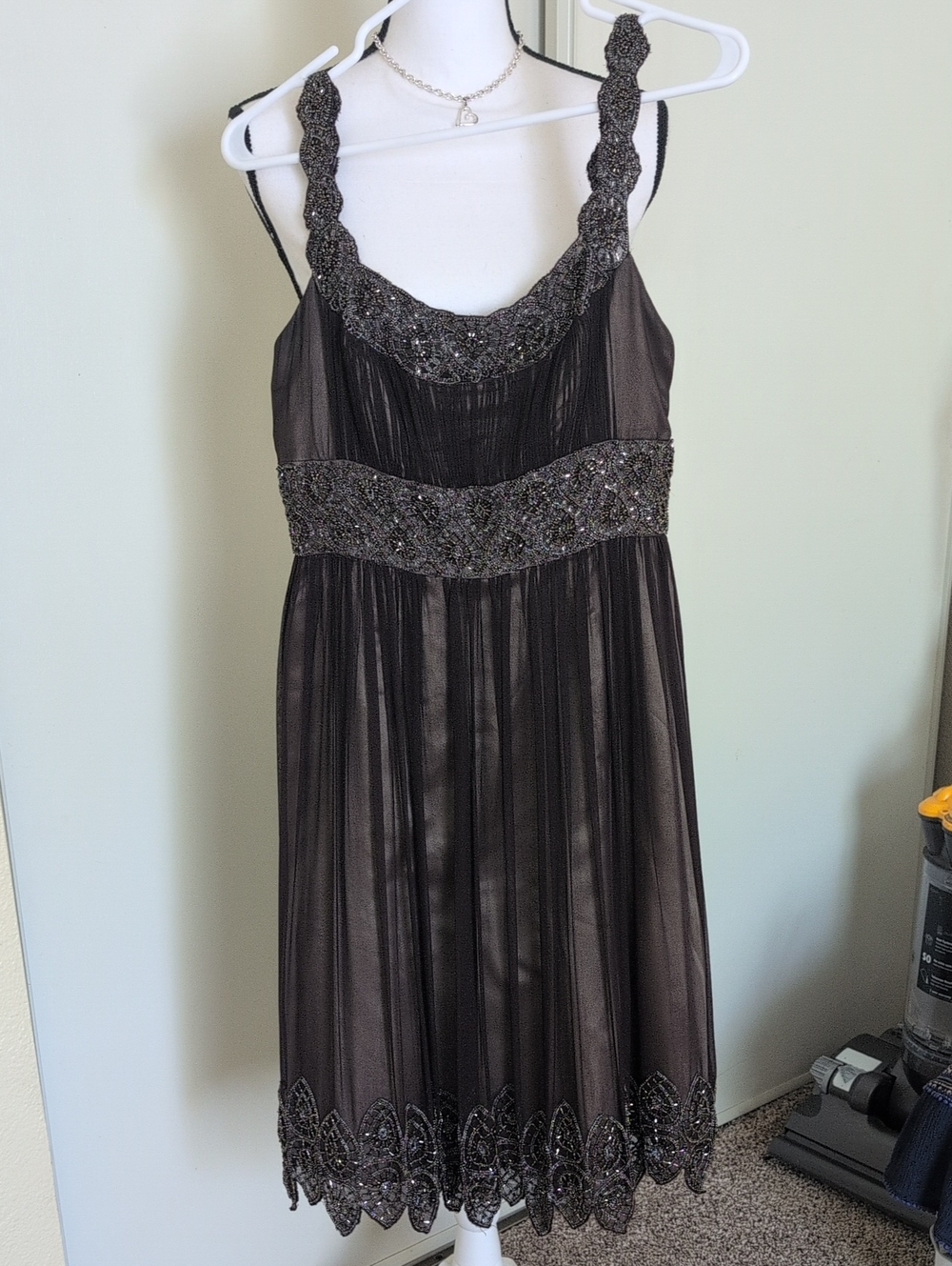 Scalloped Beaded Dress